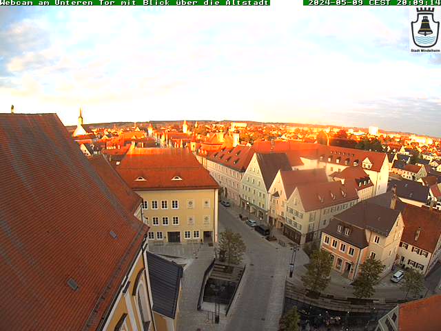 Webcam am unteren Tor in Mindelheim mit Blick über die Altstadt
