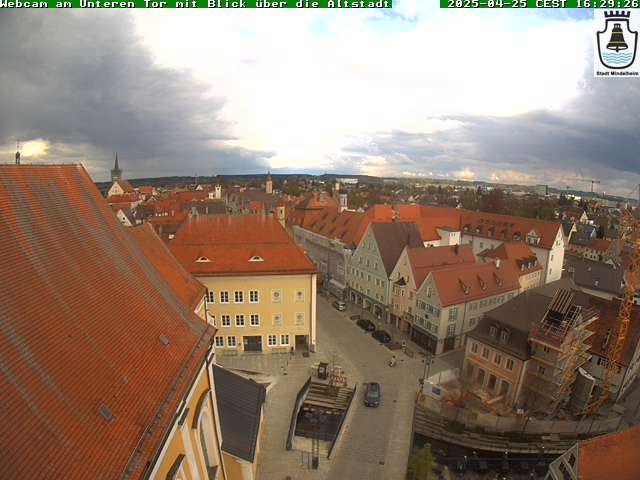 Webcam am unteren Tor in Mindelheim mit Blick über die Altstadt